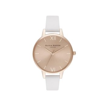 Olivia Burton Women's White Synthetic Leather Watch - One Size
