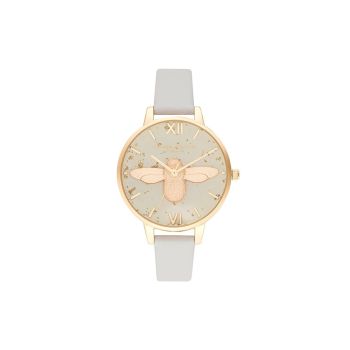 Olivia Burton Women's Gray Synthetic Leather Watch - One Size