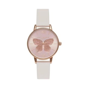 Olivia Burton Women's White Synthetic Leather Watch - One Size