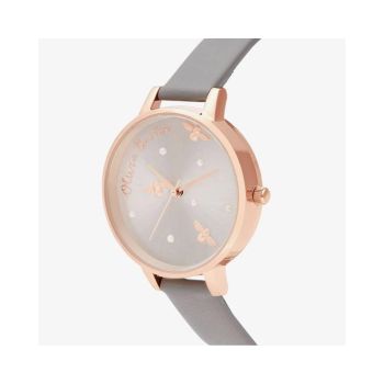 Olivia Burton Women's Gray Synthetic Leather Watch - One Size