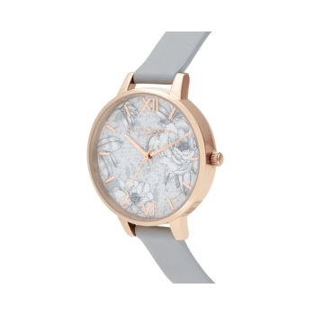 Olivia Burton Women's Gray Synthetic Leather Watch - One Size