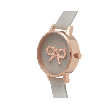 Olivia Burton Women's Gray Synthetic Leather Watch - One Size