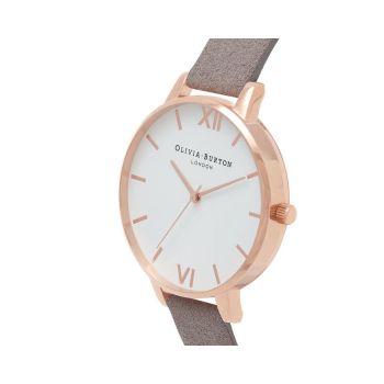 Olivia Burton Women's Gray Synthetic Leather Watch - One Size