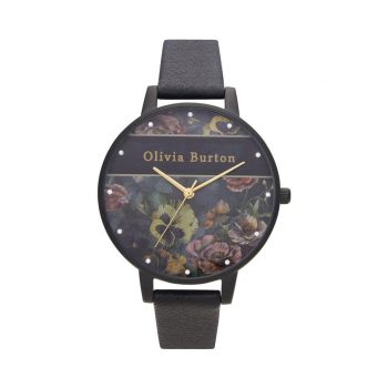 Olivia Burton Women's Black Leather Watch - One Size