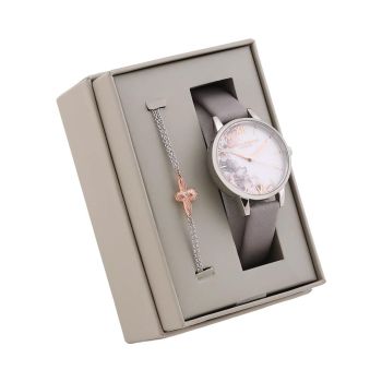 Olivia Burton Women's Gray Leather Watch - One Size