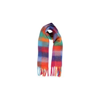 Pieces Women's Orange Recycled Polyester Scarf - One Size