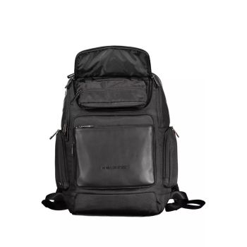 Piquadro Men's Black RPET Backpack - One Size