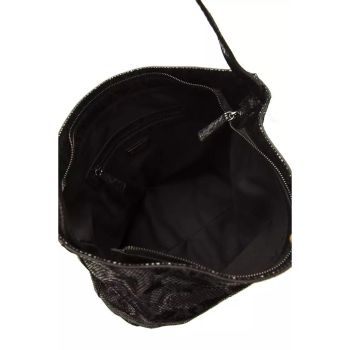 Pompei Donatella Women's Chic Python Print Leather Shoulder Bag - One Size