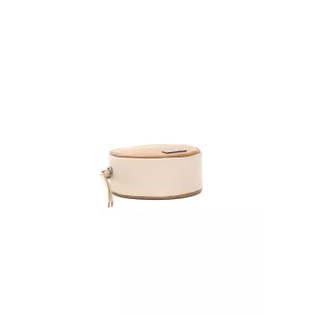 Pompei Donatella Women's Elegant Small Oval Leather Crossbody Bag - One Size