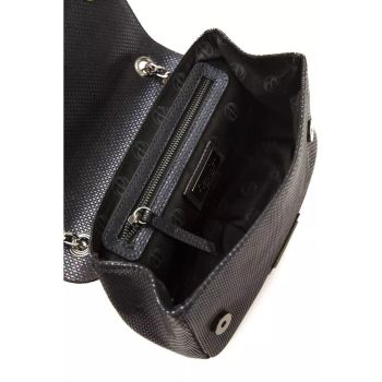 Pompei Donatella Women's Chic Blue Leather Crossbody Elegance - One Size