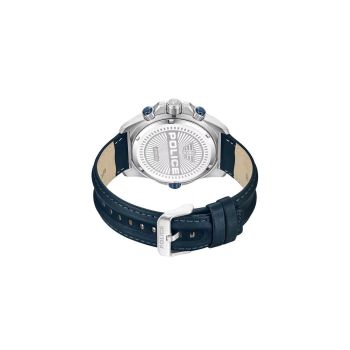 Police Men's Blue Leather Leather Watch - One Size