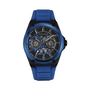 Police Men's Blue Silicone Watch - One Size