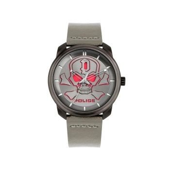 Police Men's Gray Leather Watch - One Size