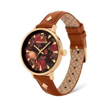 Police Women's Brown Leather Watch - One Size