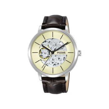 Pulsar Men's Brown Leather Watch - One Size