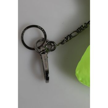 Dolce & Gabbana Men's Green Bear Embroidered Logo Keychain Clasp Keyring - One Size