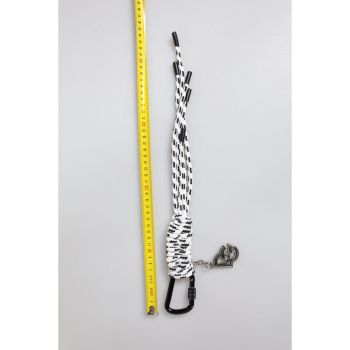 Dolce & Gabbana Men's Multicolor Tape String DG Logo Keychain Polyester Keyring - One Size