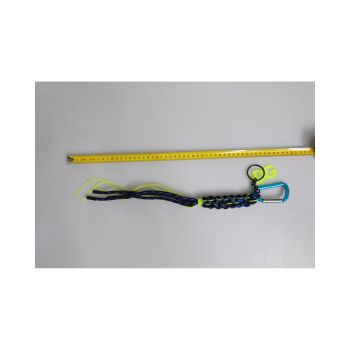 Dolce & Gabbana Men's Multicolor Tape String DG Logo Keychain Polyester Keyring - One Size