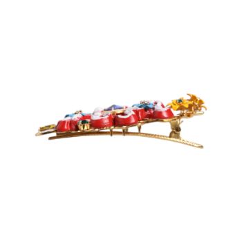 Dolce & Gabbana Women's Multicolor Spring CARRETTO Gold Brass Crystal Hair Clip - One Size