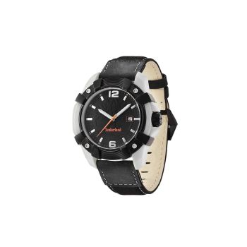 Timberland Men's Black Leather Watch - One Size