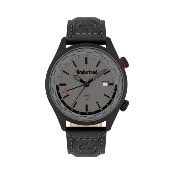Timberland Men's Black Leather Watch - One Size