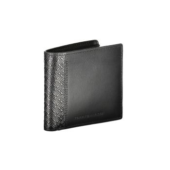 Tommy Hilfiger Men's Black Leather Wallet - One Size
