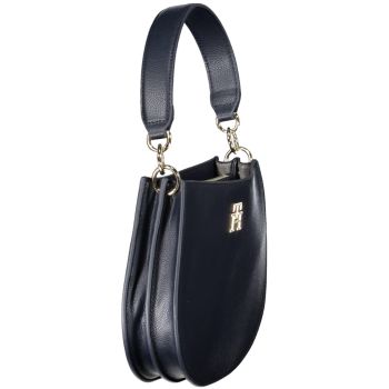 Tommy Hilfiger Women's Elegant Blue Two-Compartt Handbag - One Size
