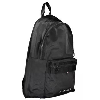 Tommy Hilfiger Men's Black Polyester Backpack - One Size
