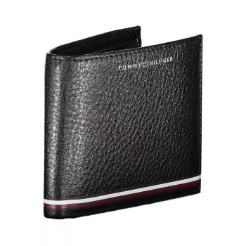 Tommy Hilfiger Men's Black Leather Wallet - One Size