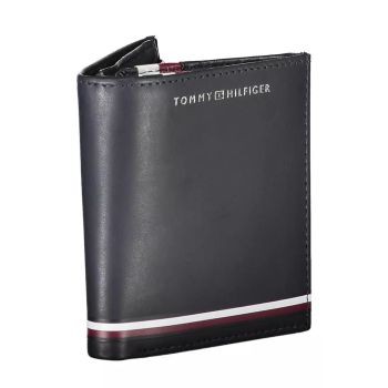 Tommy Hilfiger Men's Blue Leather Wallet - One Size