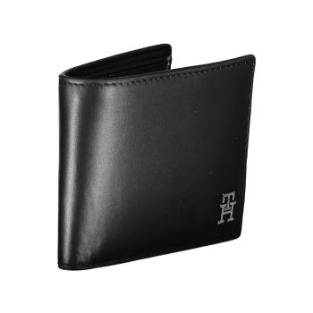 Tommy Hilfiger Men's Black Leather Wallet - One Size