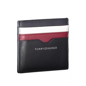 Tommy Hilfiger Men's Blue Leather Wallet - One Size