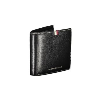Tommy Hilfiger Men's Black Leather Wallet - One Size