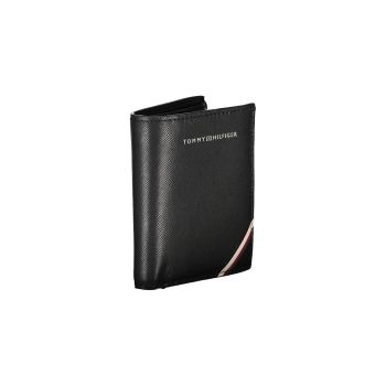 Tommy Hilfiger Men's Black Leather Wallet - One Size