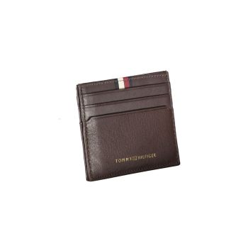 Tommy Hilfiger Men's Brown Leather Wallet - One Size