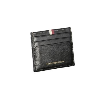 Tommy Hilfiger Men's Black Leather Wallet - One Size