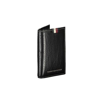 Tommy Hilfiger Men's Black Leather Wallet - One Size