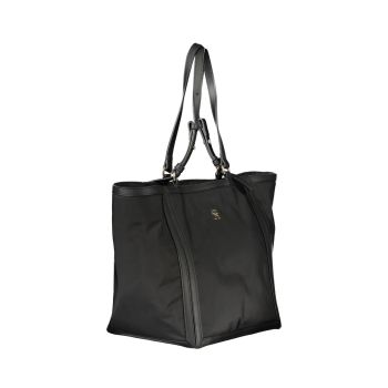 Tommy Hilfiger Women's Black Polyester Handbag - One Size