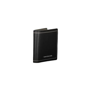 Tommy Hilfiger Men's Black Leather Wallet - One Size