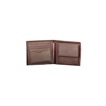 Tommy Hilfiger Men's Brown Leather Wallet - One Size