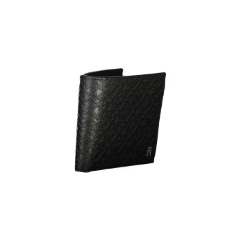 Tommy Hilfiger Men's Black Leather Wallet - One Size