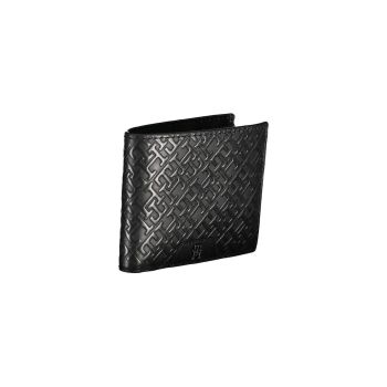 Tommy Hilfiger Men's Black Leather Wallet - One Size