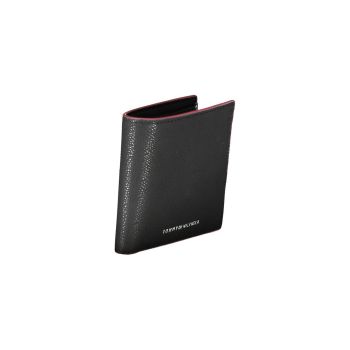 Tommy Hilfiger Men's Black Leather Wallet - One Size