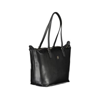 Tommy Hilfiger Women's Black Polyester Handbag - One Size