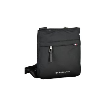 Tommy Hilfiger Men's Black Polyester Shoulder Bag - One Size