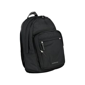 Tommy Hilfiger Men's Black Polyester Backpack - One Size