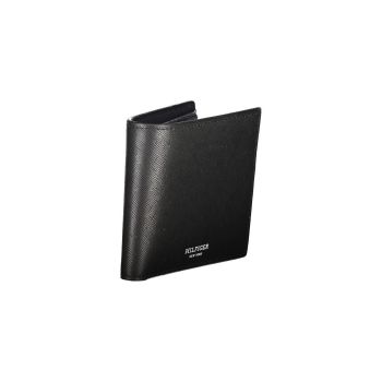 Tommy Hilfiger Men's Black Leather Wallet - One Size