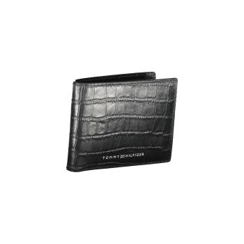 Tommy Hilfiger Men's Black Leather Wallet - One Size