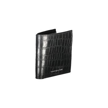 Tommy Hilfiger Men's Black Leather Wallet - One Size