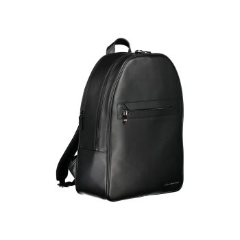 Tommy Hilfiger Men's Black Polyester Backpack - One Size